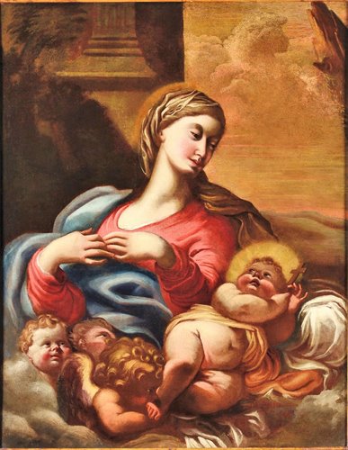 Madonna col Bambino e Cherubini